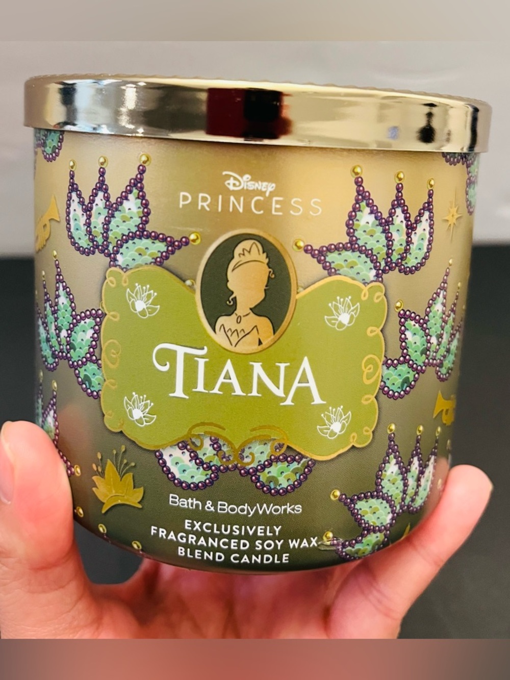 NEW Bath & Body Works Tiana 3 Wick Candle 14.5oz Princess Limited Edition
